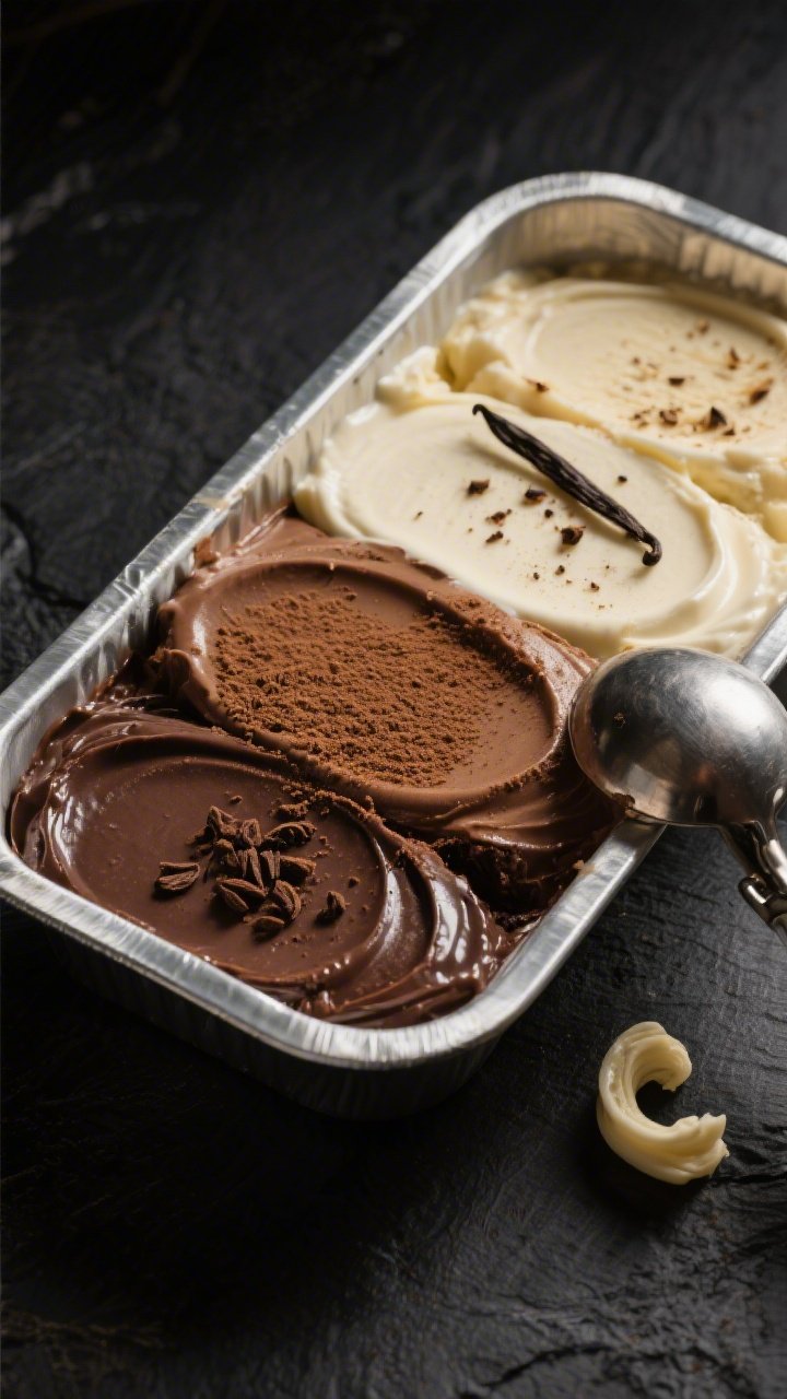 Final dish presentation: Tidy, restaurant-quality trio of flavors in a shallow, chilled metal loaf p