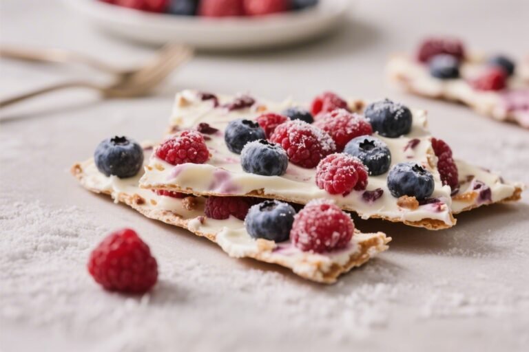 Keto Frozen Yogurt Bark with Berries – A Light, Crunchy, No-Fuss Treat