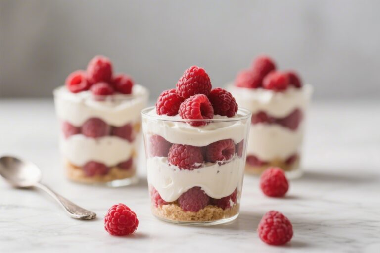 Raspberry Cream Keto Parfaits – A Light, Low-Carb Treat