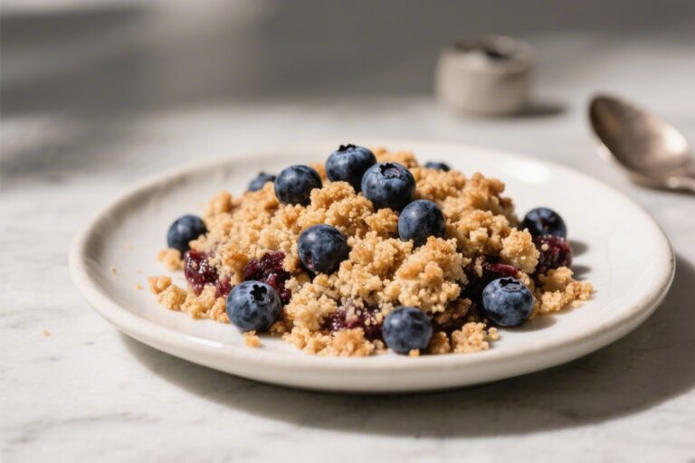 Keto Blueberry Crumble – A Simple, Comforting Low-Carb Dessert