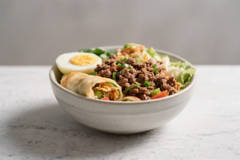 Keto Ground Beef Egg Roll in a Bowl – A Fast, Flavor-Packed Weeknight Favorite