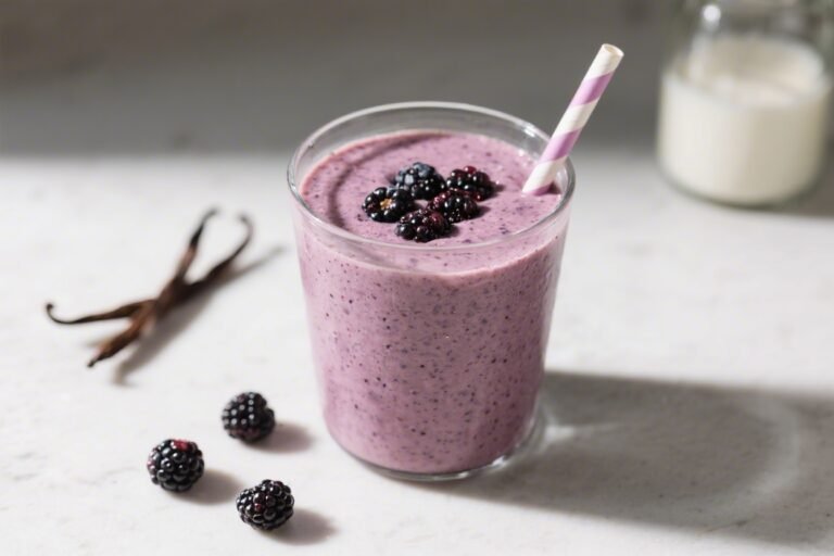 Blackberry Vanilla Keto Protein Smoothie – Creamy, Low-Carb, and Satisfying