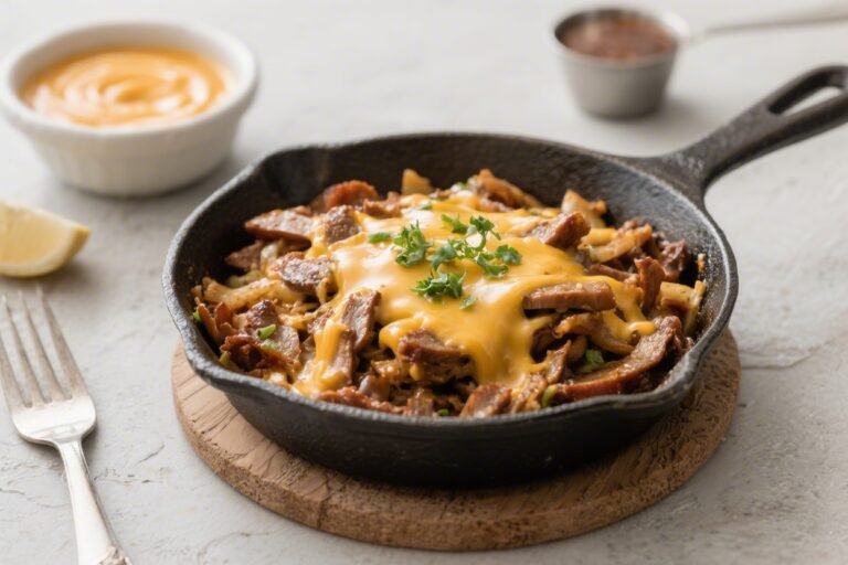 Keto Philly Cheesesteak Skillet – Fast, Cozy, and Low-Carb