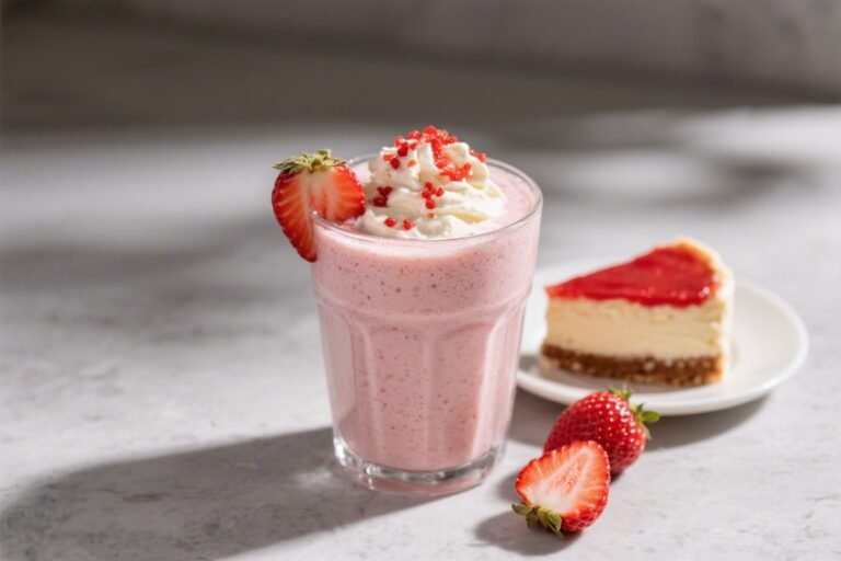Strawberry Cheesecake Keto Protein Smoothie – Creamy, Low-Carb, and Satisfying