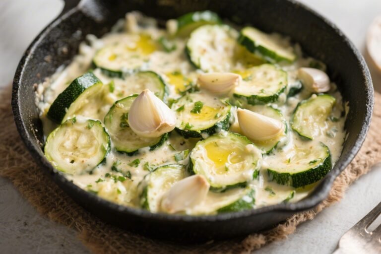 Creamy Garlic Butter Keto Zucchini Skillet – Fast, Comforting, and Low-Carb