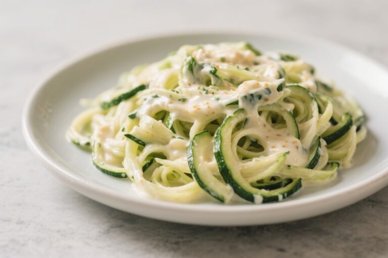 Keto Zucchini Noodles Alfredo – Creamy, Comforting, and Low-Carb