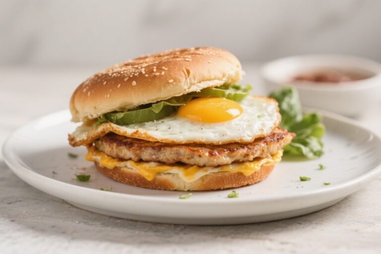 Keto “McGriddle” Breakfast Sandwich – A Low-Carb Take on a Sweet-and-Savory Classic