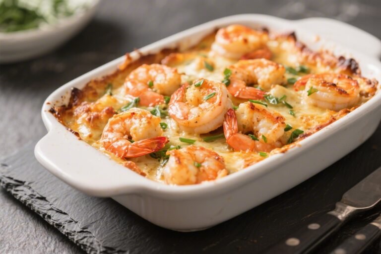 Keto Shrimp Scampi Bake – A Bright, Buttery Weeknight Favorite