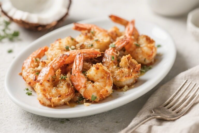 Keto Coconut Shrimp (Oven-Baked) – Crispy, Light, and Low-Carb