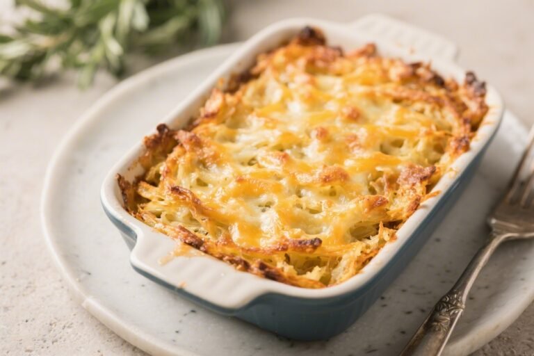 Cheesy Keto Hash Brown Bake – Comforting, Low-Carb, and Easy