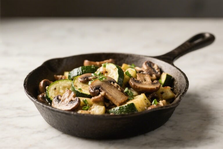 Keto Zucchini Mushroom Skillet – A Simple, Satisfying One-Pan Meal