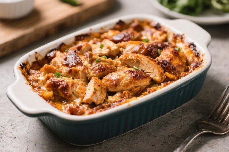 Keto BBQ Chicken Casserole – A Comforting, Low-Carb Favorite