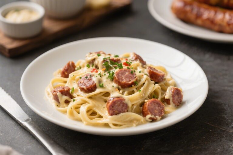 Keto Italian Sausage Alfredo – Creamy, Comforting, and Low-Carb