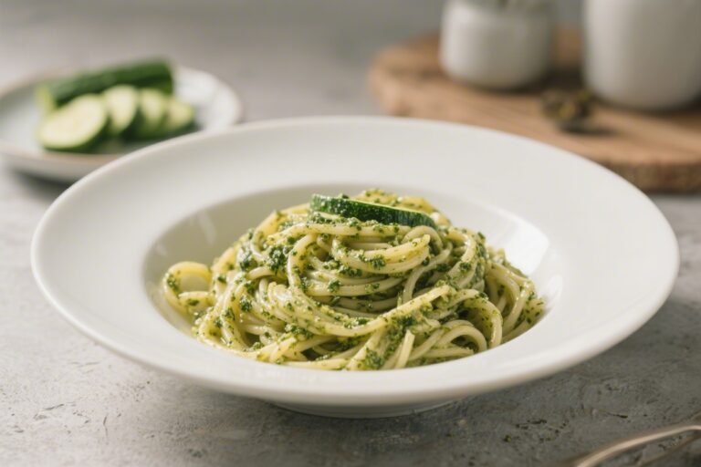 Keto Zucchini Pesto Pasta – Light, Fresh, and Ready in Minutes