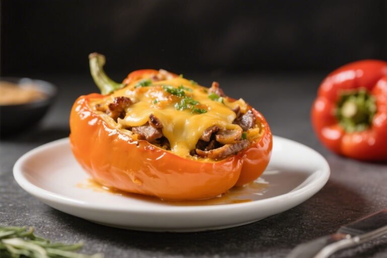 Keto Philly Cheesesteak Stuffed Peppers – A Low-Carb Take on a Classic Favorite