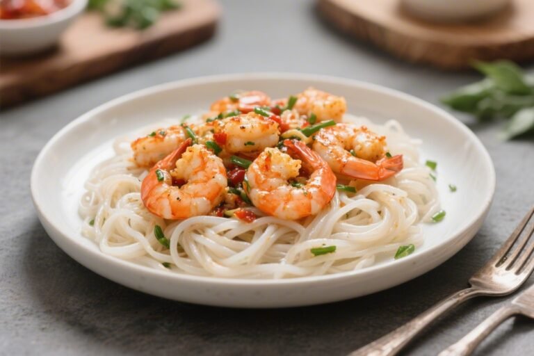 Keto Shrimp Scampi With Shirataki Noodles – Bright, Garlicky, and Low-Carb