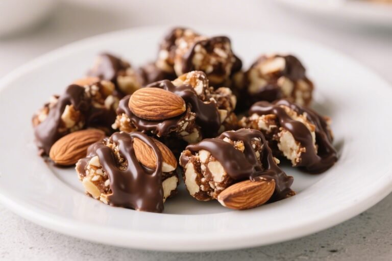 Keto Chocolate Drizzled Almond Clusters – Simple, Crunchy, and Satisfying