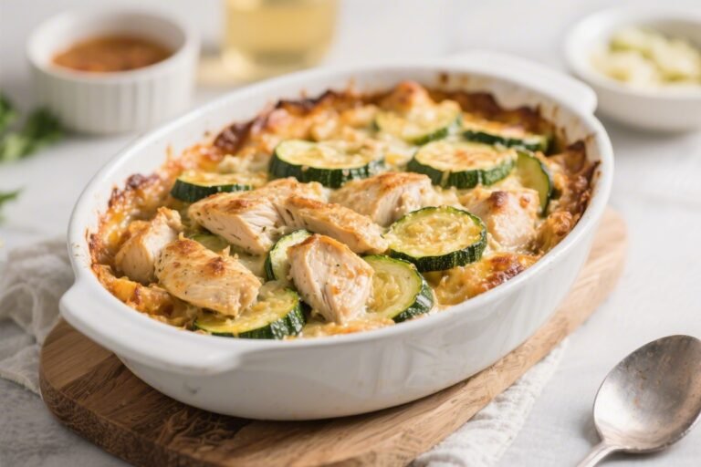Keto Zucchini Chicken Casserole – Creamy, Comforting, and Low-Carb