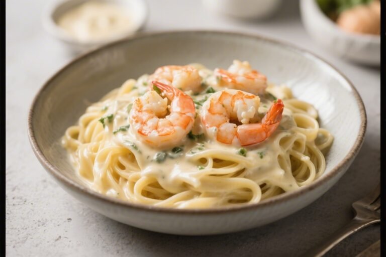 Creamy Keto Shrimp Alfredo – A Cozy, Low-Carb Favorite