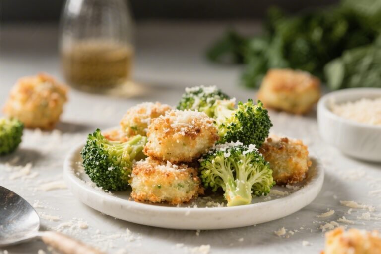Keto Crispy Parmesan Broccoli Bites – A Crunchy, Cheesy Snack You’ll Want on Repeat