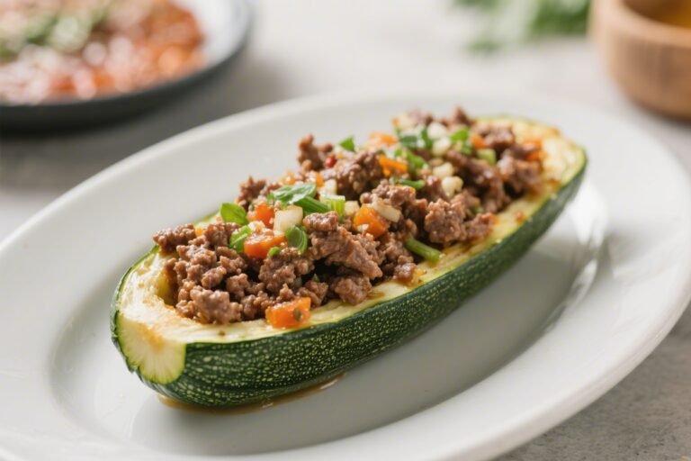 Keto Ground Beef Zucchini Boats – A Simple, Satisfying Low-Carb Dinner
