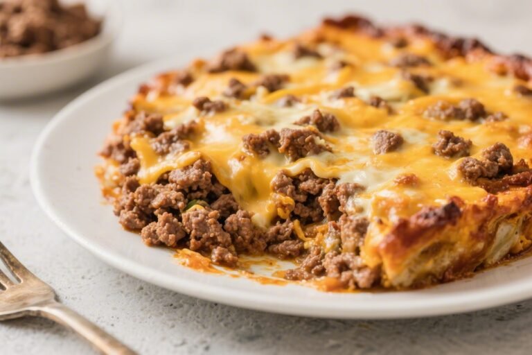 Keto Ground Beef Cheeseburger Casserole – A Cozy, Low-Carb Favorite