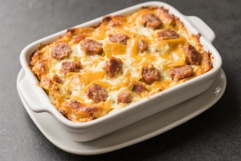 Sausage & Cheese Breakfast Casserole – Cozy, Make-Ahead Comfort