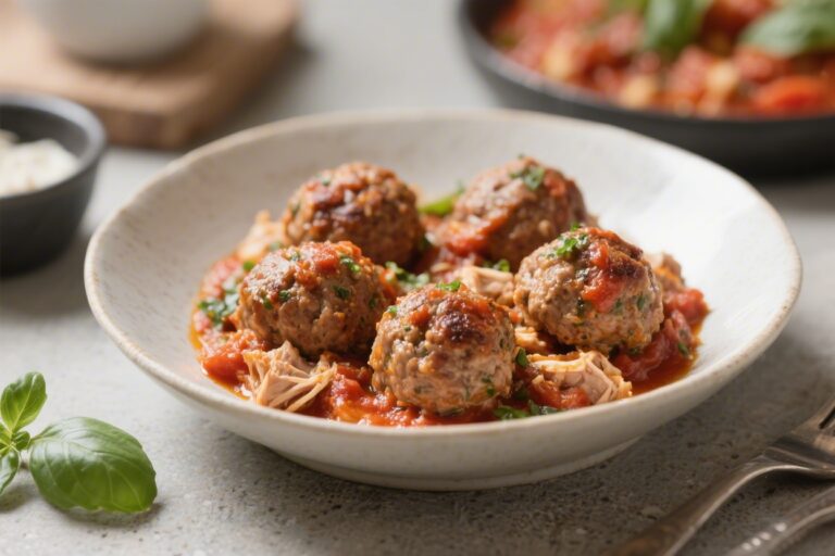 Keto Italian Turkey Meatballs – Tender, Saucy, and Low-Carb