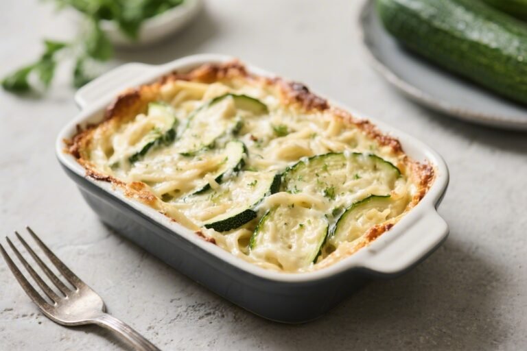 Keto Zucchini Alfredo Bake – Creamy, Comforting, and Low-Carb