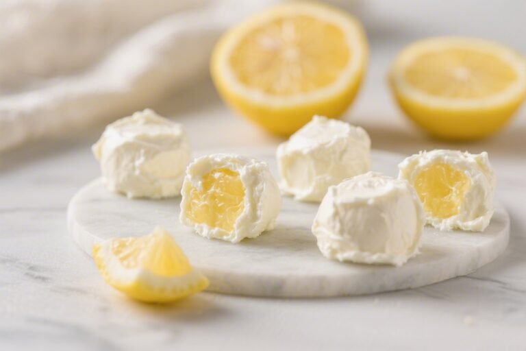 Keto Lemon Cream Cheese Fat Bombs – Bright, Zesty, and Satisfying