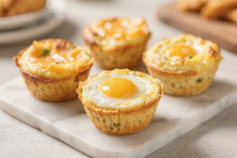 Keto Cheesy Egg Muffin Snack Cups – Easy, Portable, and Satisfying