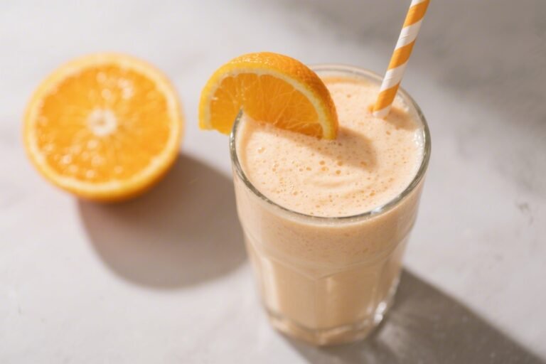 Orange Creamsicle Keto Protein Smoothie – Bright, Creamy, and Low-Carb