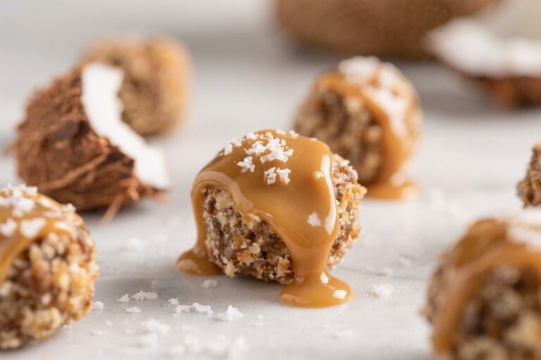 Keto Salted Caramel Coconut Bites – Sweet, Chewy, and Low-Carb