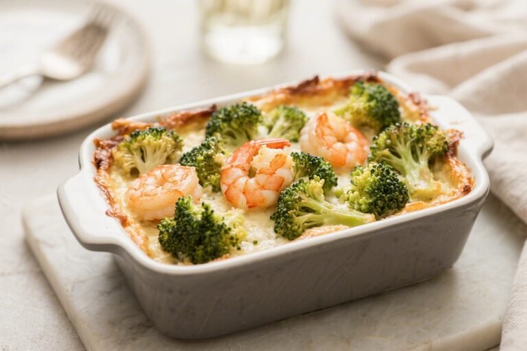Keto Shrimp and Broccoli Casserole – Creamy, Comforting, and Low-Carb