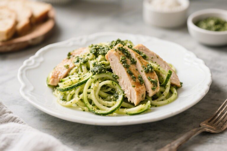 Keto Pesto Zoodles With Chicken – A Fresh, Flavor-Packed Weeknight Meal
