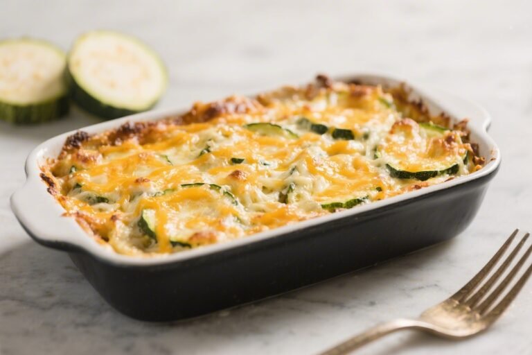 Cheesy Keto Zucchini Casserole – Comforting, Low-Carb, and Satisfying