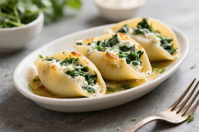Keto Spinach Ricotta Stuffed Shells – Comforting, Low-Carb, and Satisfying