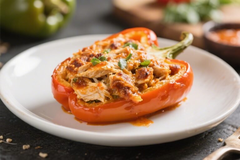 Keto Buffalo Chicken Stuffed Peppers – Spicy, Creamy, and Low-Carb Comfort