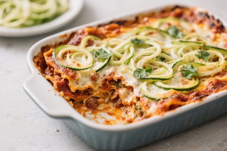 Keto Zoodle Lasagna Casserole – A Cozy, Low-Carb Comfort Classic