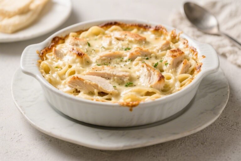 Keto Chicken Alfredo Bake – Creamy, Comforting, and Low-Carb