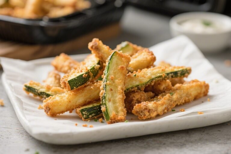 Keto Crispy Air Fryer Zucchini Fries – Crunchy, Low-Carb, and Fast