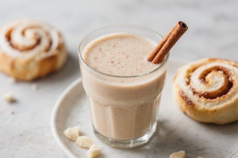 Vanilla Cinnamon Roll Keto Protein Smoothie – Creamy, Cozy, and Low-Carb