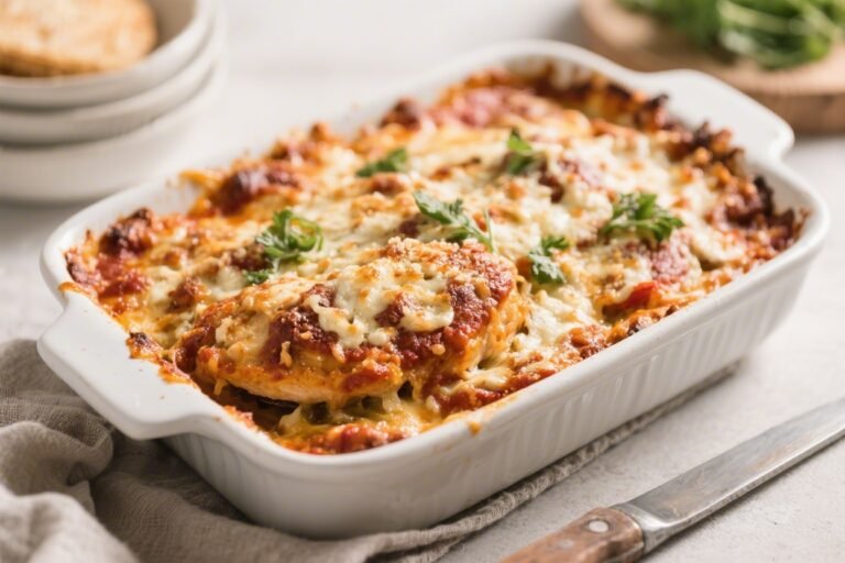 Keto Chicken Parmesan Bake – Comforting, Low-Carb, and Weeknight Easy