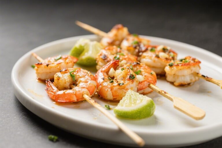 Keto Garlic Lime Shrimp Skewers – Bright, Zesty, and Ready Fast