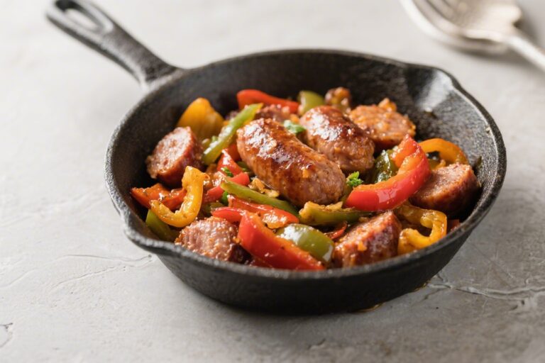Keto Sausage and Peppers Skillet – A Fast, Flavor-Packed Weeknight Meal