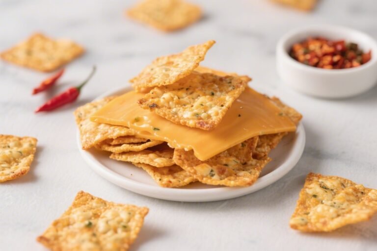 Keto Spicy Pepper Jack Cheese Crisps – Crunchy, Cheesy, and Low-Carb