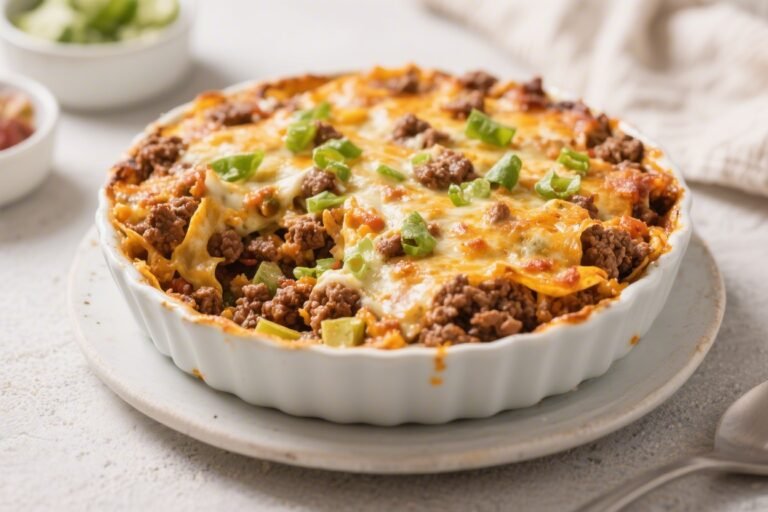 Keto Ground Beef Taco Casserole – A Cozy, Low-Carb Weeknight Favorite