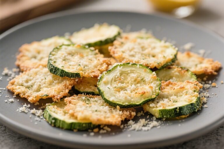 Keto Zucchini Parmesan Crisps – Crunchy, Cheesy, Low-Carb Snack