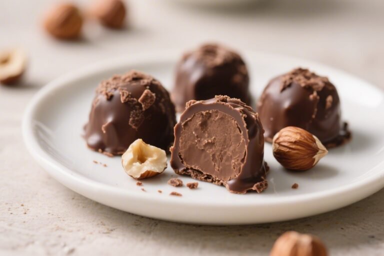 Keto Chocolate Hazelnut Fat Bomb Truffles – Rich, Creamy, and Low-Carb