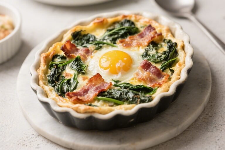 Spinach, Bacon & Egg Keto Bake – Simple, Savory, and Satisfying